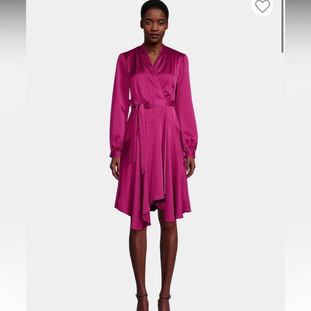 Gabby Skye

Satin Faux-Wrap Fit-&-Flare Dress